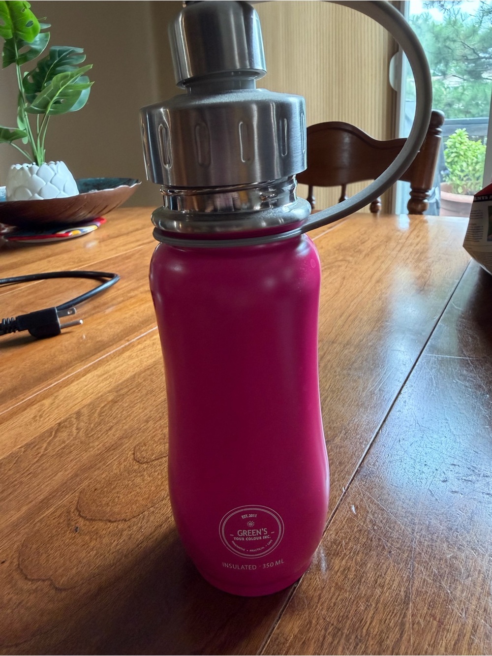 Green’s Your Colour Insulated Pink Stainless Steel Water Bottle